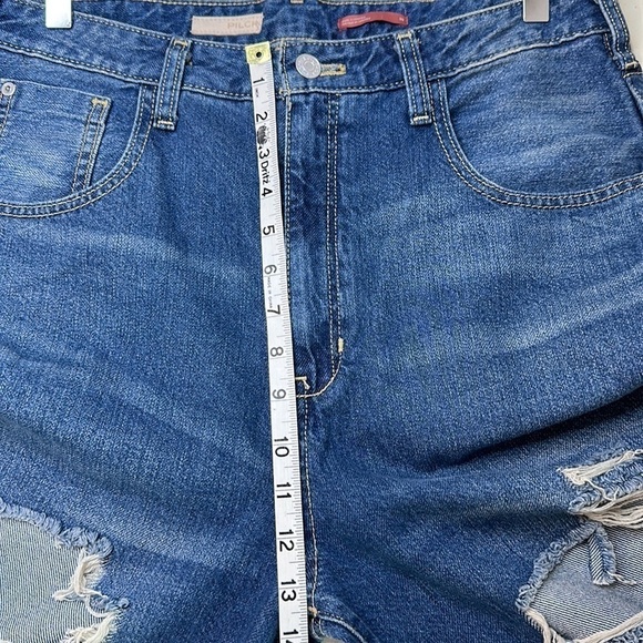 Pilcro The Joey High Rise Straight Leg Distressed Jeans Size 30 - Picture 15 of 16